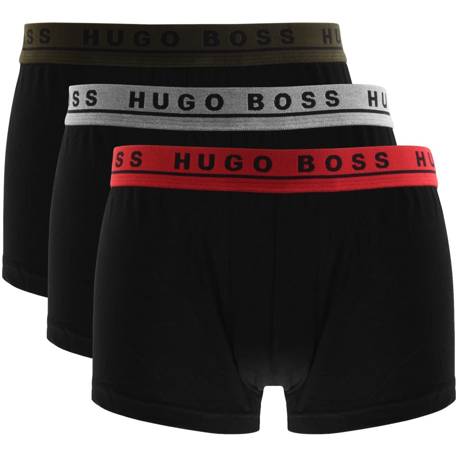 Alternative Image for ProductBOSS Underwear Triple Pack Trunks Black1